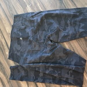 Men's Black Camouflage Pants
